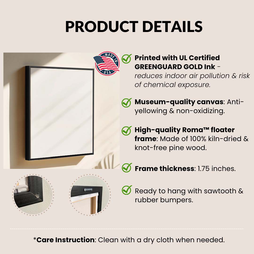 Custom Pet Portrait Framed Canvas - 1 Pet