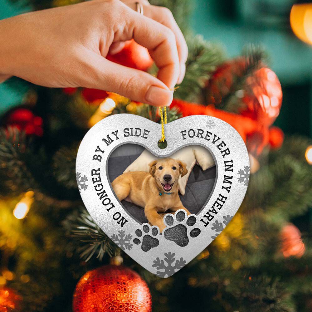 Personalized Dog Cat Memorial Ceramic Ornament gifts - No longer by my side