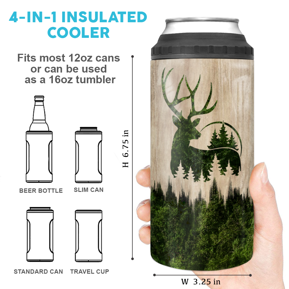 Day Drinking Engraved Wooden Travel Mug