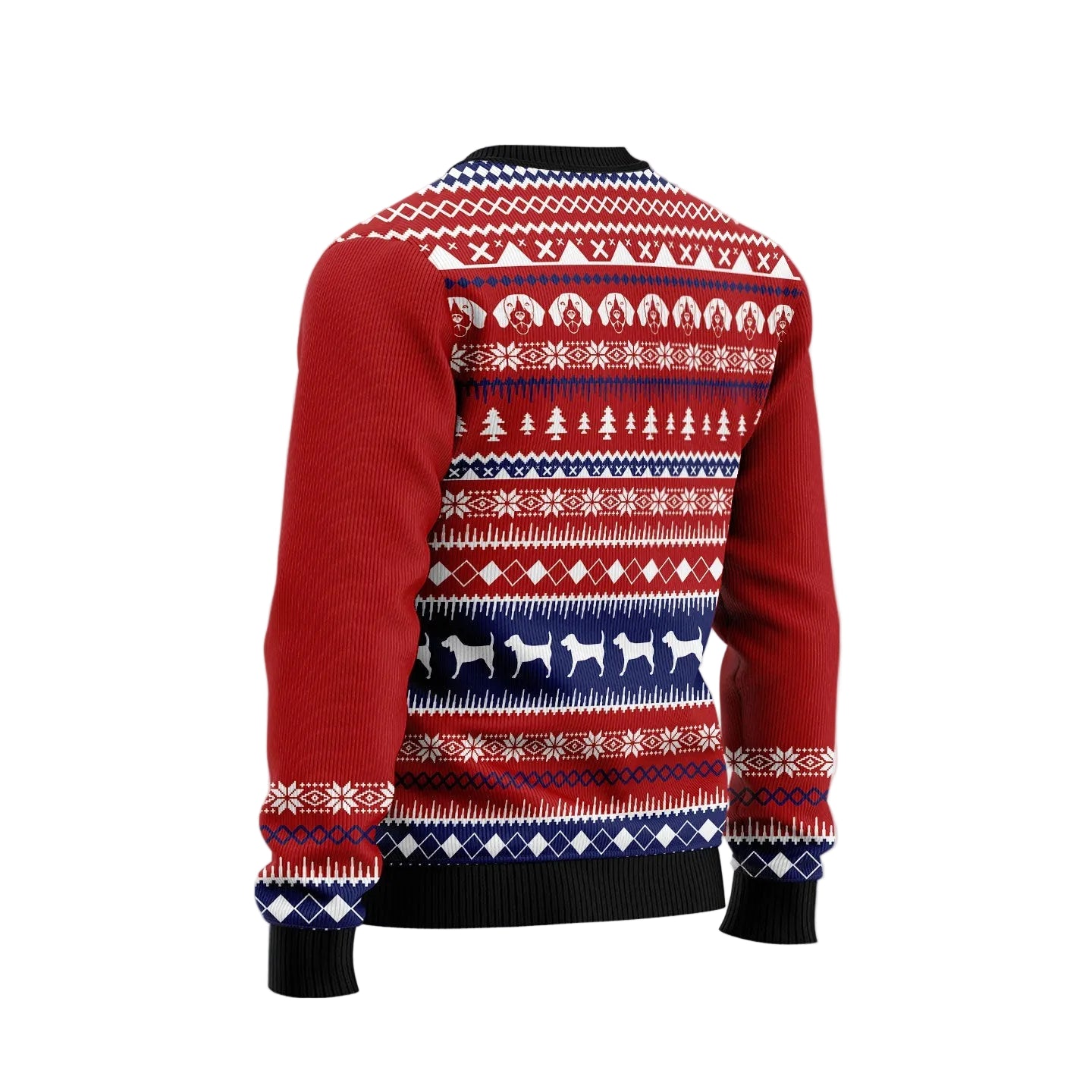 Lovely Beagle Christmas Ugly Christmas Sweater, Cute Beagle Dog Holiday Pullover for Beagle Owners and Dog Moms
