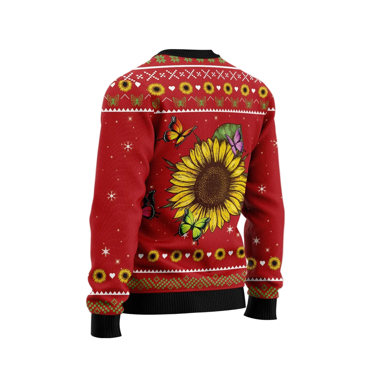 Butterfly Christmas Tree Ugly Christmas Sweater | Fun Holiday Look for Men & Women | Men & Women Party Outfit