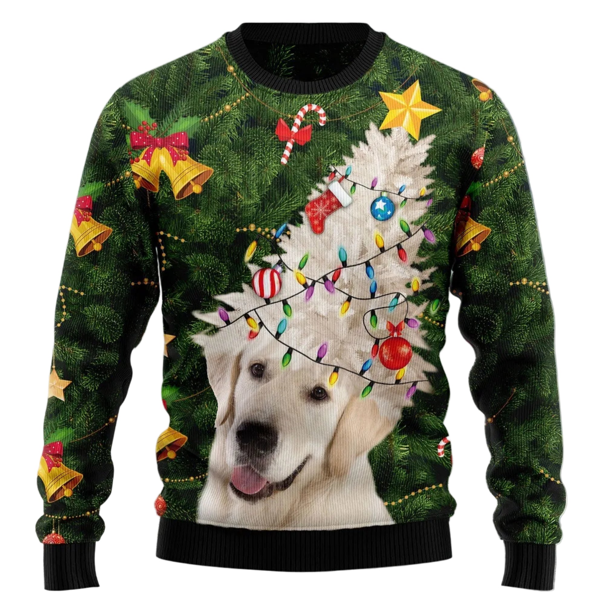 Labrador Retriever Christmas Ugly Christmas Sweater, Cute Lab Dog Holiday Pullover, Festive Holiday Family Outfit