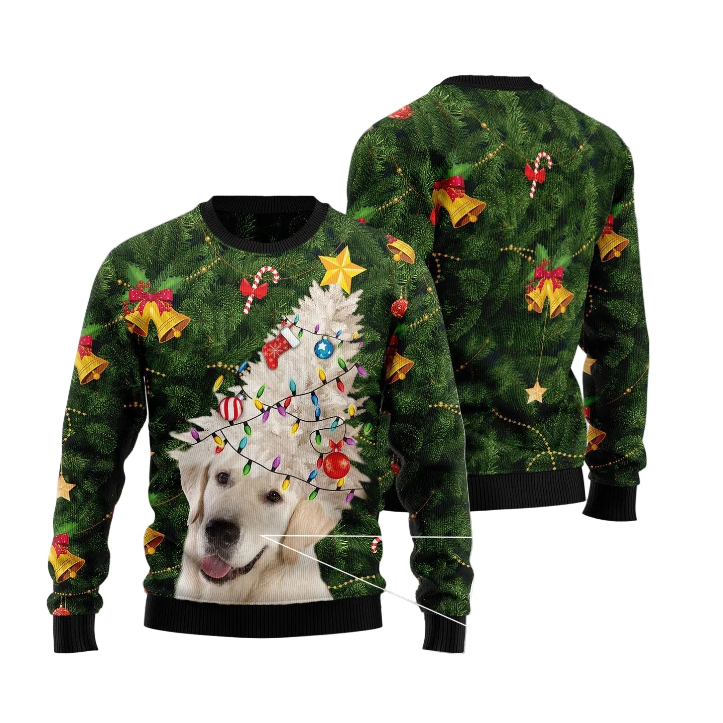 Labrador Retriever Christmas Ugly Christmas Sweater, Cute Lab Dog Holiday Pullover, Festive Holiday Family Outfit