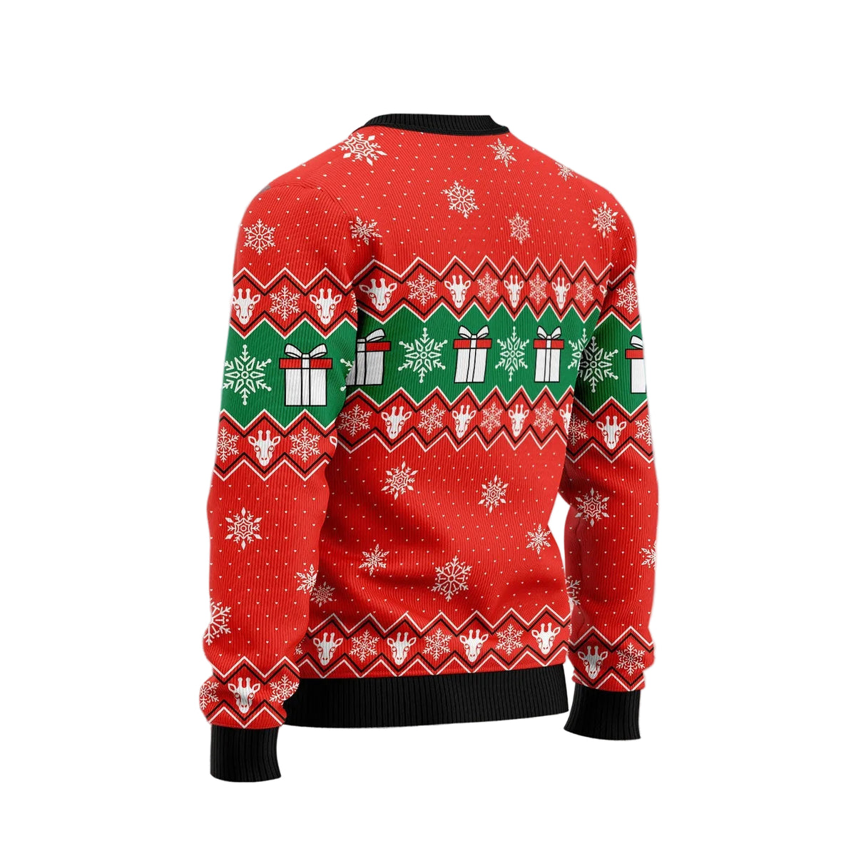 Lovely Giraffe Ugly Christmas Sweater, Giraffe Lover Holiday Sweater for Men and Women, Funny Xmas Party Look