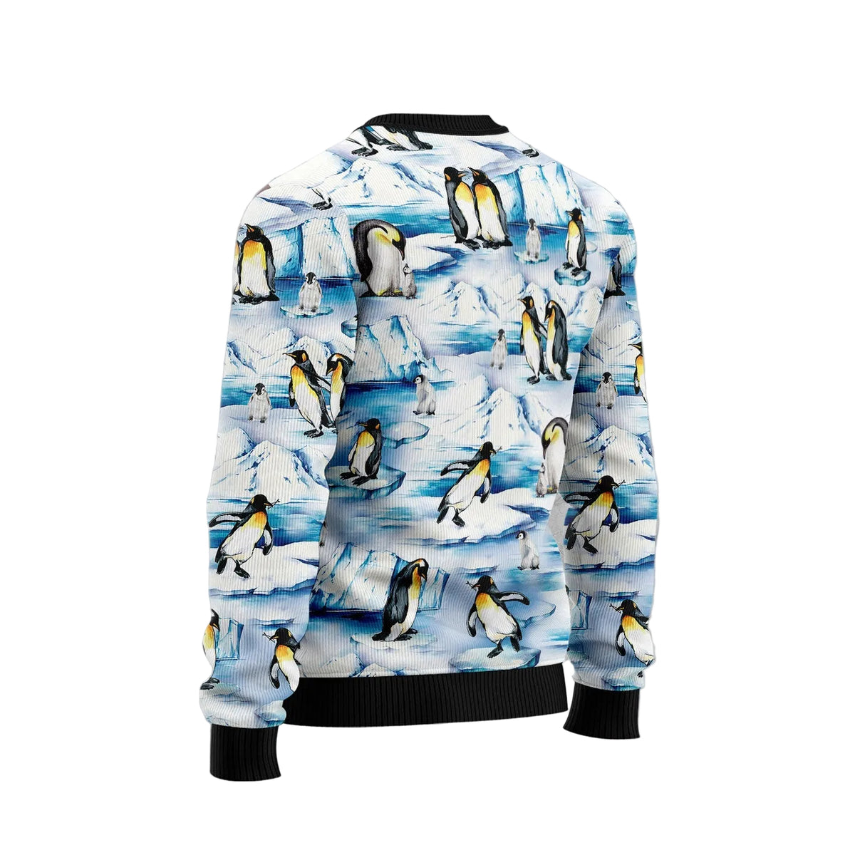 Lovely Penguin Ugly Christmas Sweater, Cute Christmas Penguin Holiday Print, Seasonal Gift for Penguin Lovers