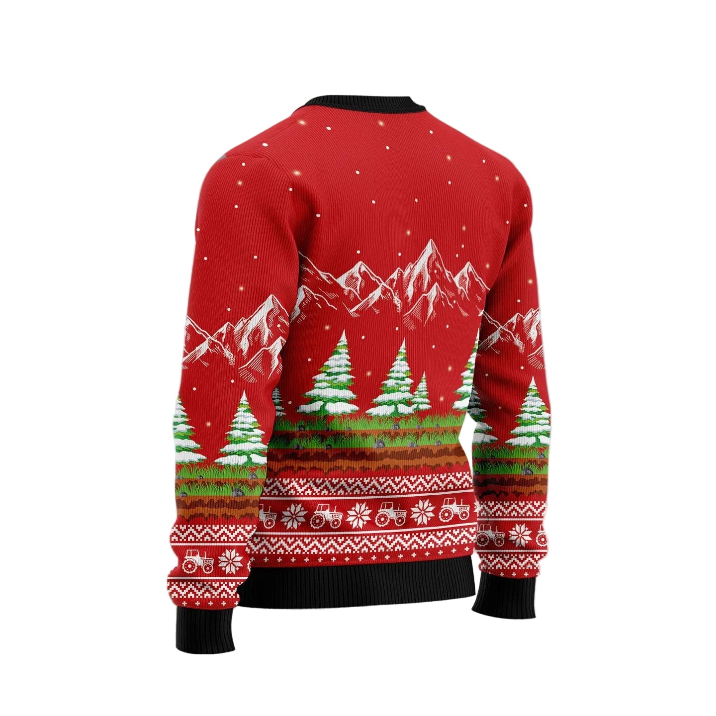 Noel Tractor Ugly Christmas Sweater, Farm Holiday Pullover for Farmers, Tractor Lovers and Festive Winter Parties