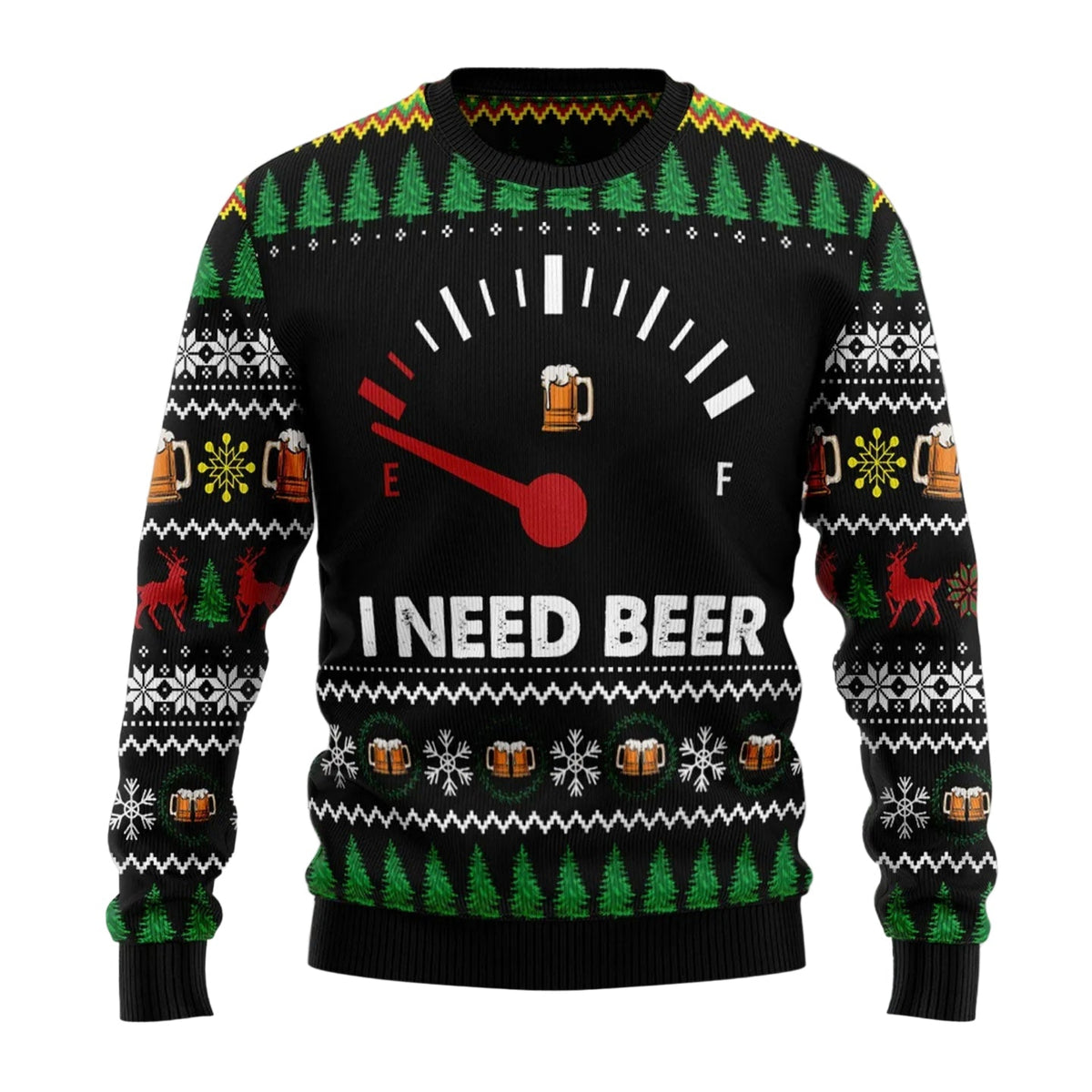 Amazing Beer Ugly Christmas Sweater for Men and Women, Funny Holiday Party Outfit, Festive Christmas Gift