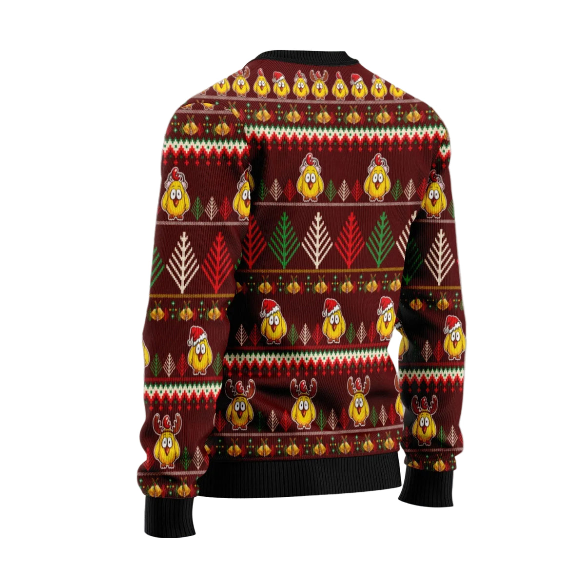 Merry Chickmas Chicken Ugly Christmas Sweater, Funny Poultry Lover Holiday Party Outfit and Chicken Keeper Gift