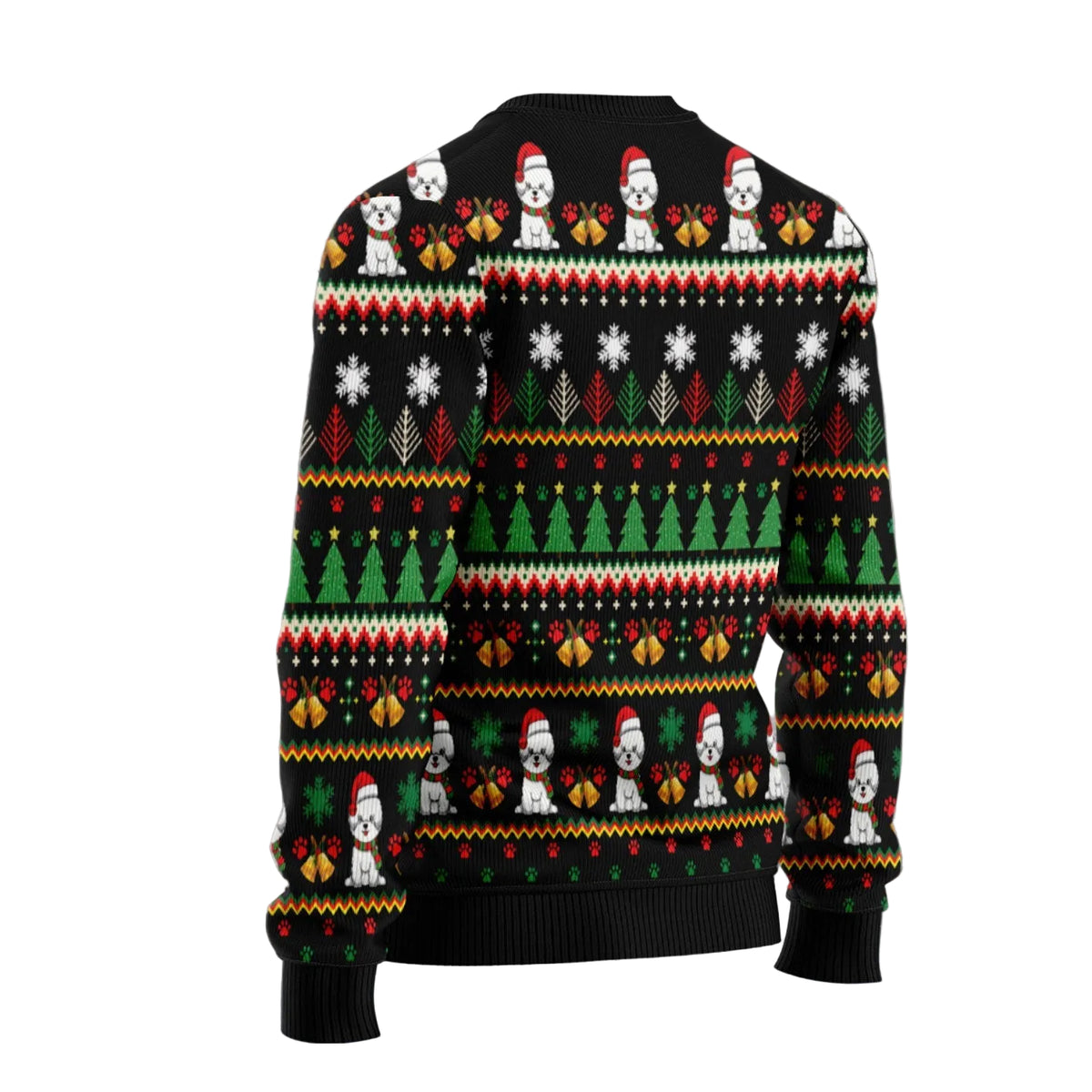 My Poodle Thinks I'm Perfect Ugly Christmas Sweater, Funny Poodle Dog Lover Christmas Quote, Holiday Sweater for Adults