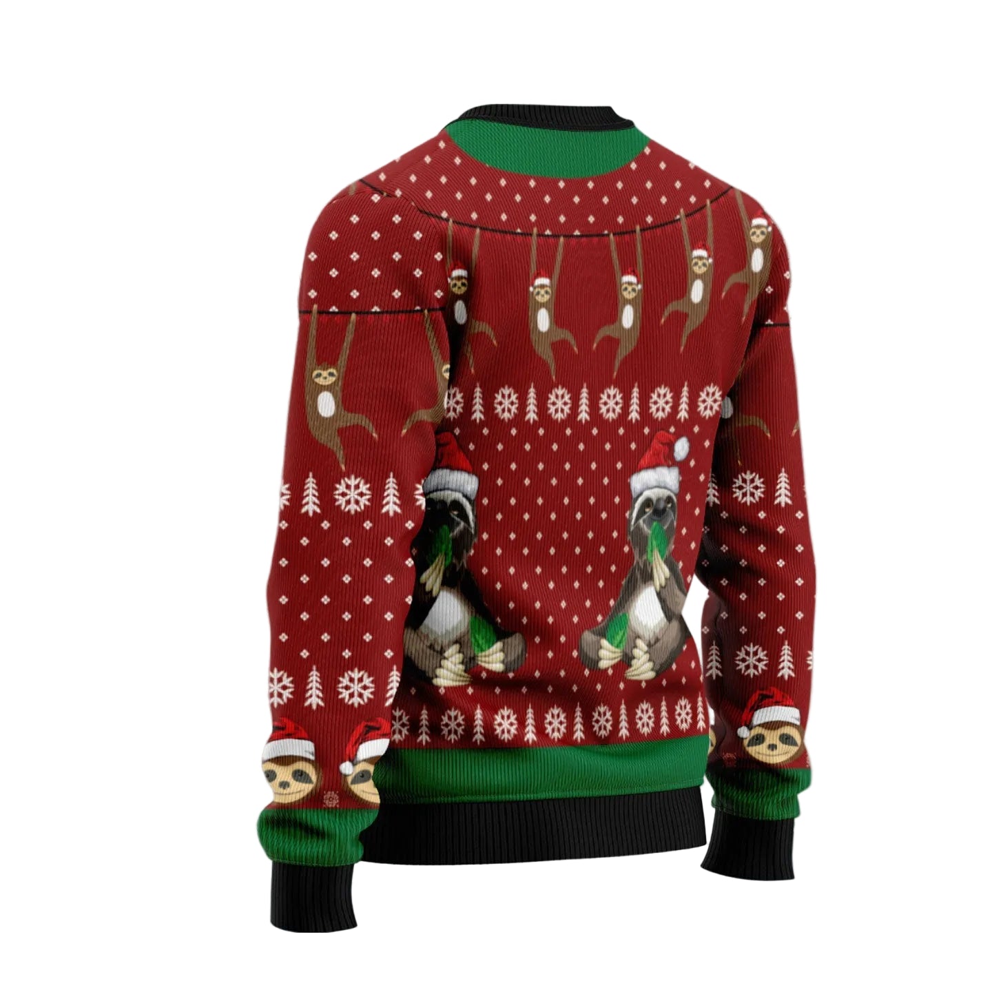 Funny Sloth Ugly Christmas Sweater, Cute Sloth Holiday Pullover for Animal Fans, Holiday Gift and Party Outfit