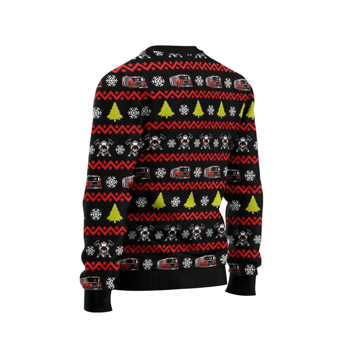 Awesome Firefighter Ugly Christmas Sweater, Firefighter Appreciation Holiday Party Look, Fun Christmas Gift