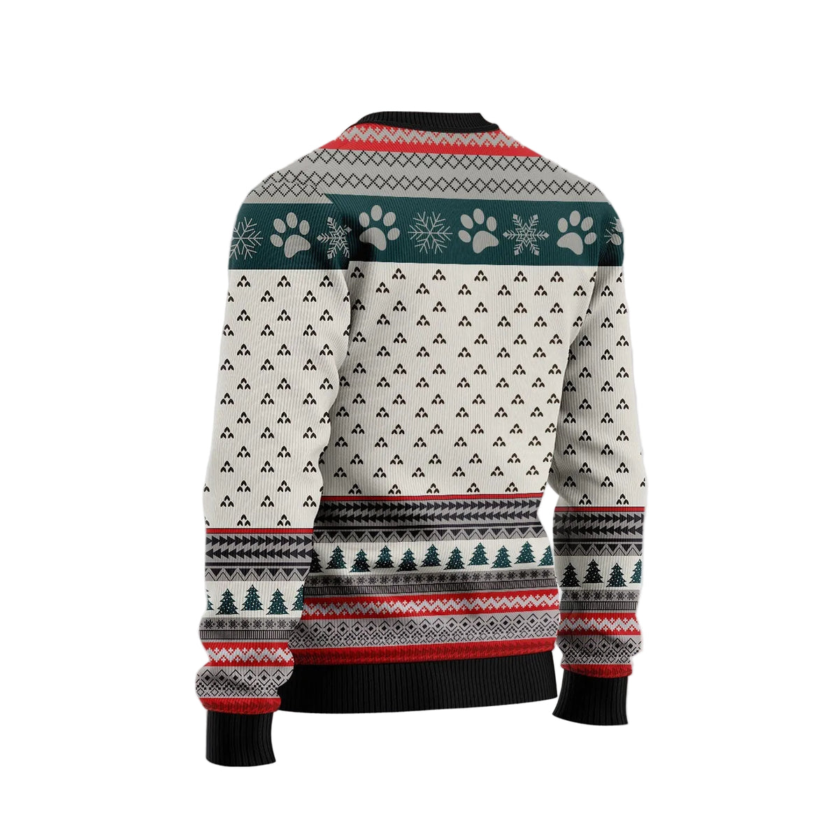 Dogs Make Me Happy Ugly Christmas Sweater | Fun Holiday Look for Men & Women | Holiday Gift and Party Apparel