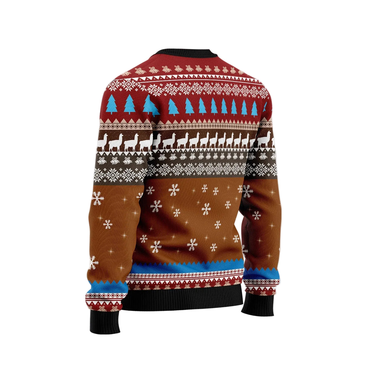 Fa Lla Lla Llamas Ugly Christmas Sweater, Llama Christmas Holiday Outfit, Festive Xmas Party Pullover and Gift