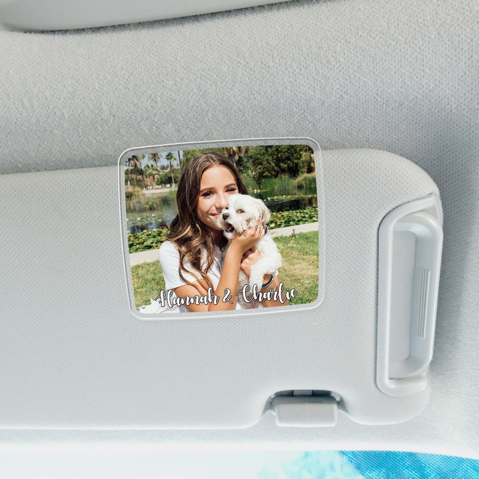 Custom Photo Shape Car Visor Clip