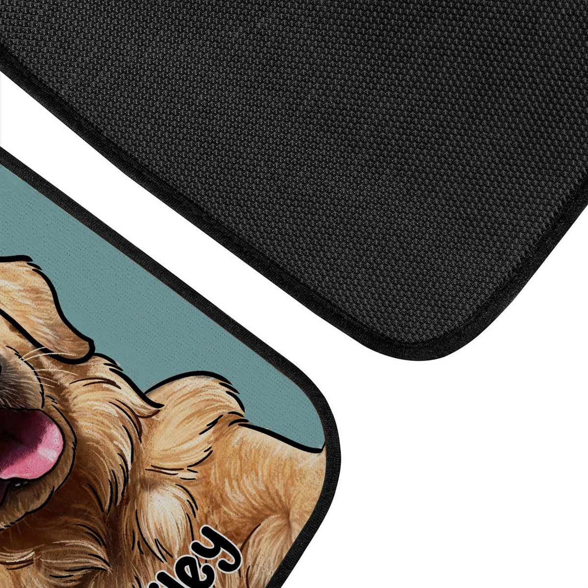 Custom Hand-drawn Pet Portrait Car Floor Mat