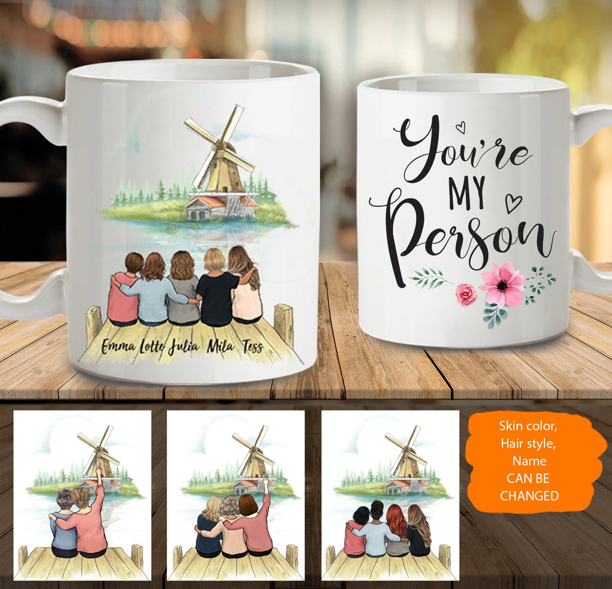 Personalized Best Friend Coffee Mug - Windmill