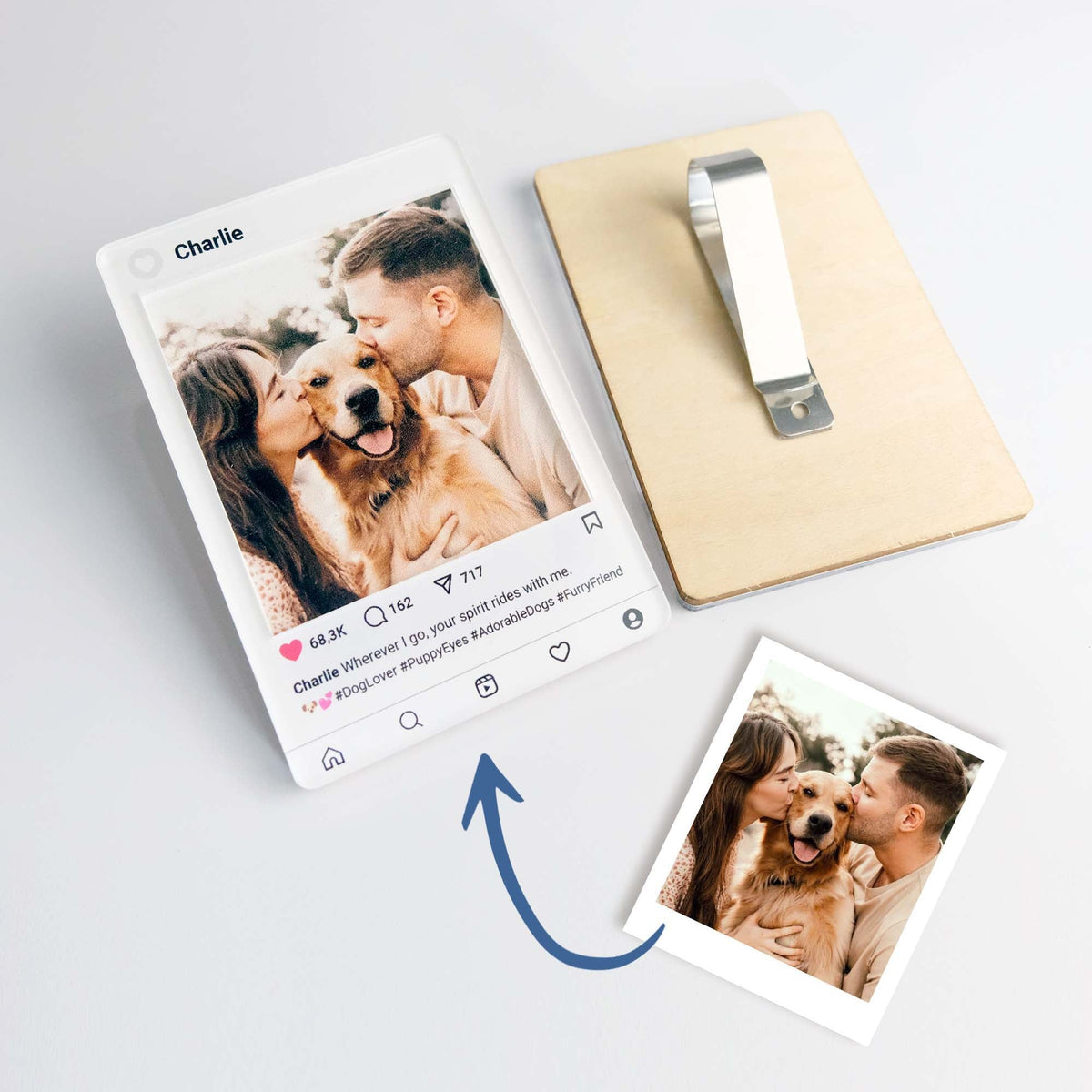 Social Media Custom Photo Car Visor Clip