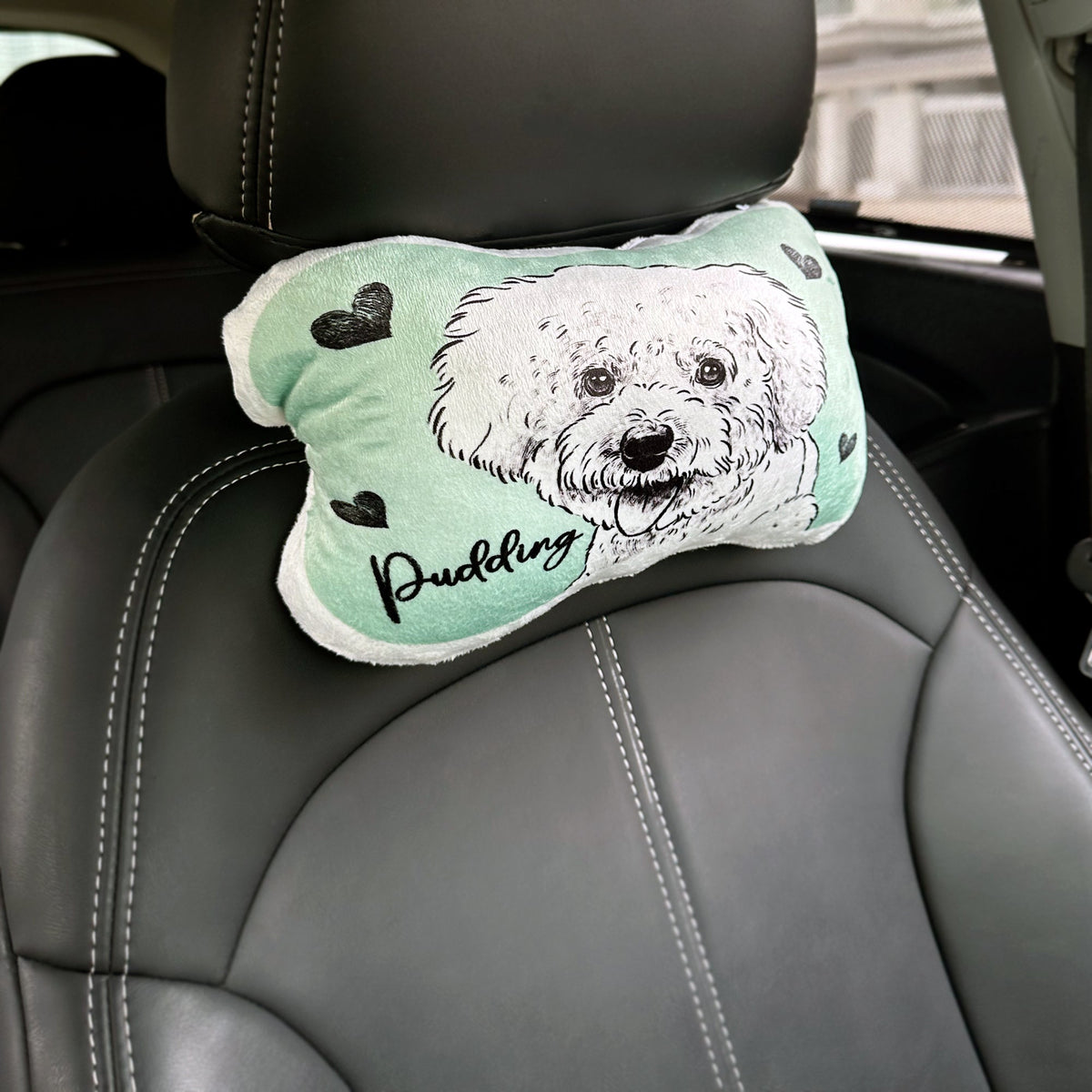 Pet Drawing Car Neck Pillow