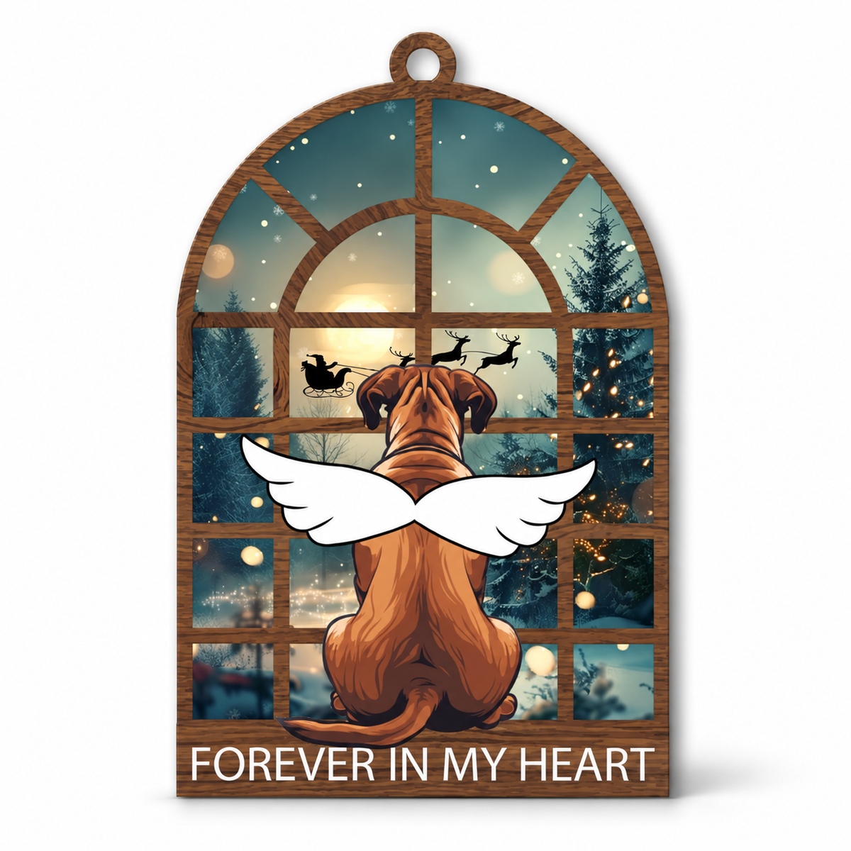 Boxer Dog Christmas Ornament, Angel Memorial Keepsake for Boxer Owners, Pet Lover Holiday Tree Decor Gift