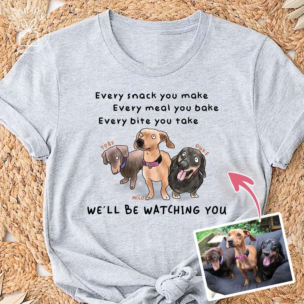 Custom Pet Photo Ugly Colored T-shirt For Women