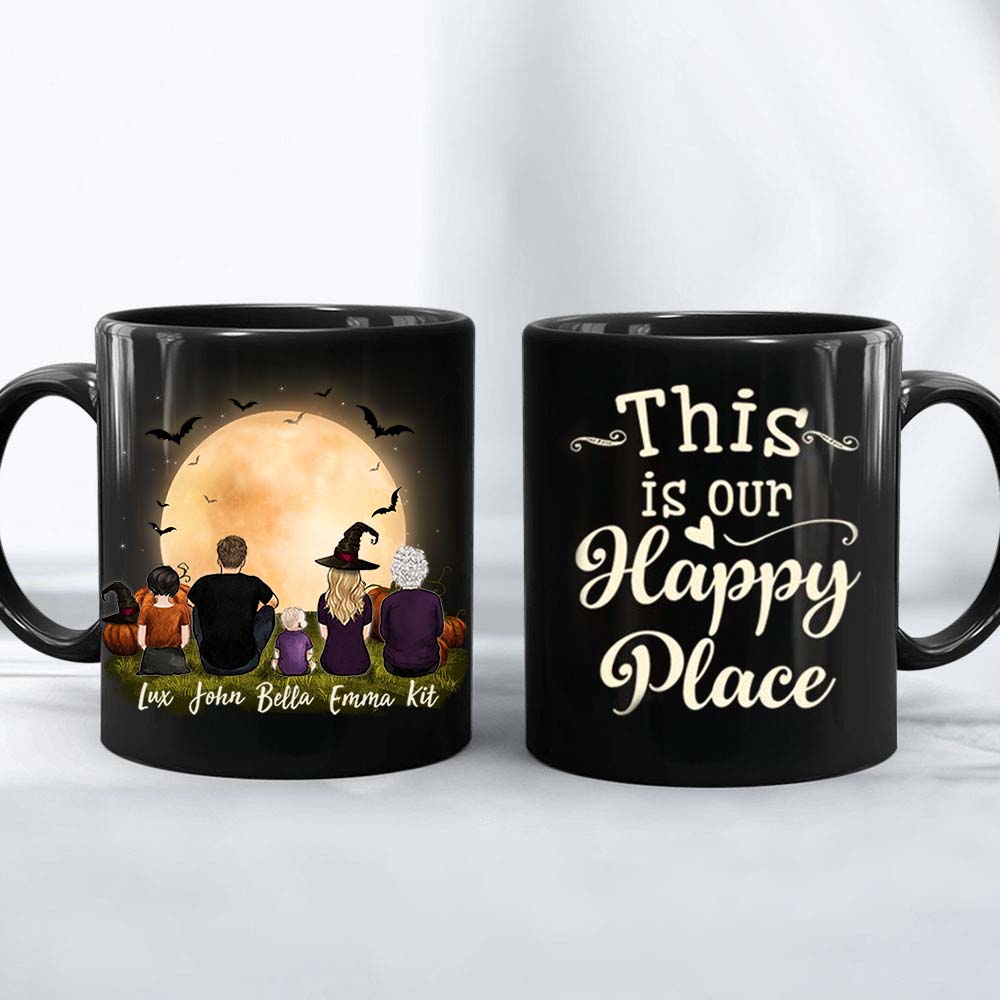 Halloween coffee mug - This is our happy place