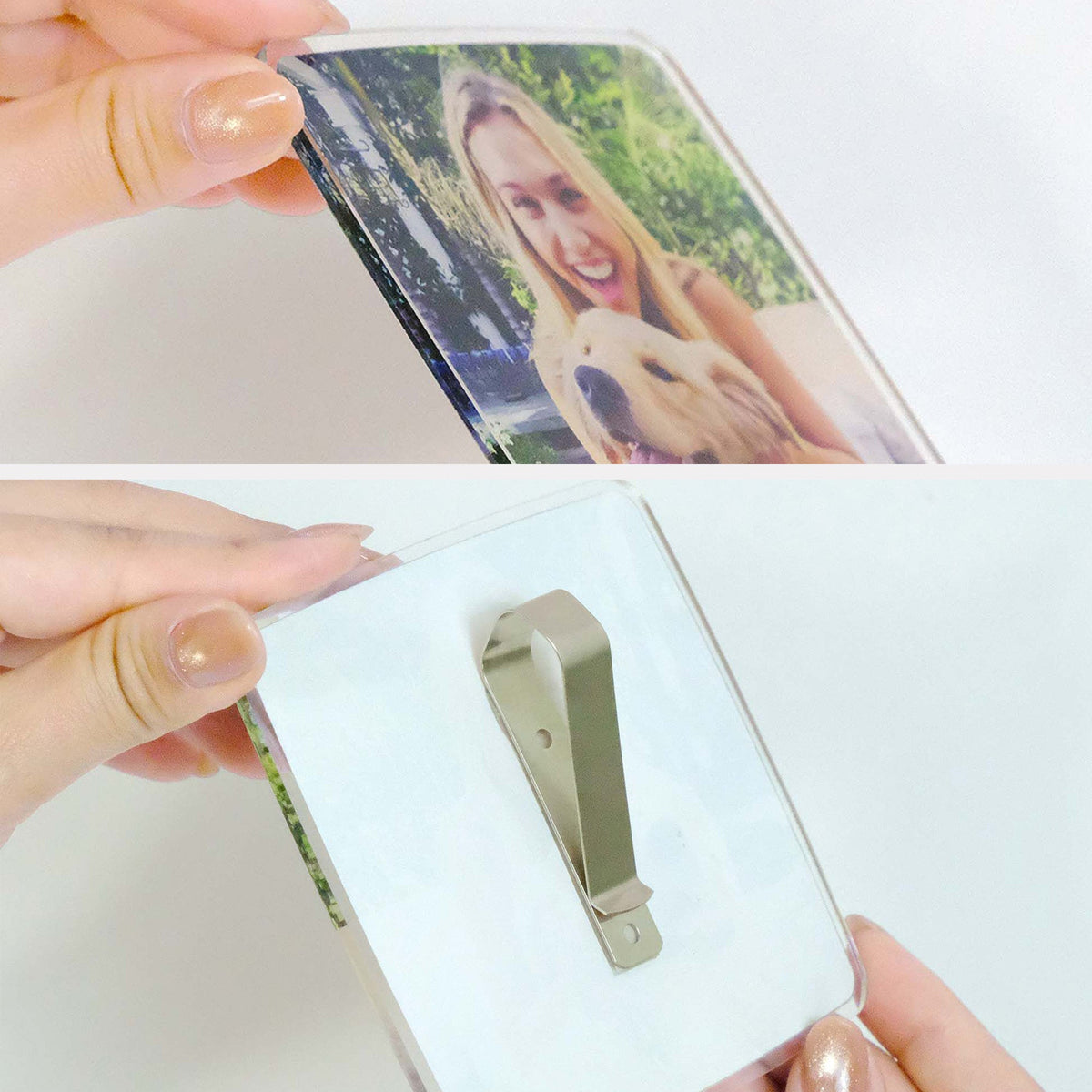 Custom Photo Shape Car Visor Clip
