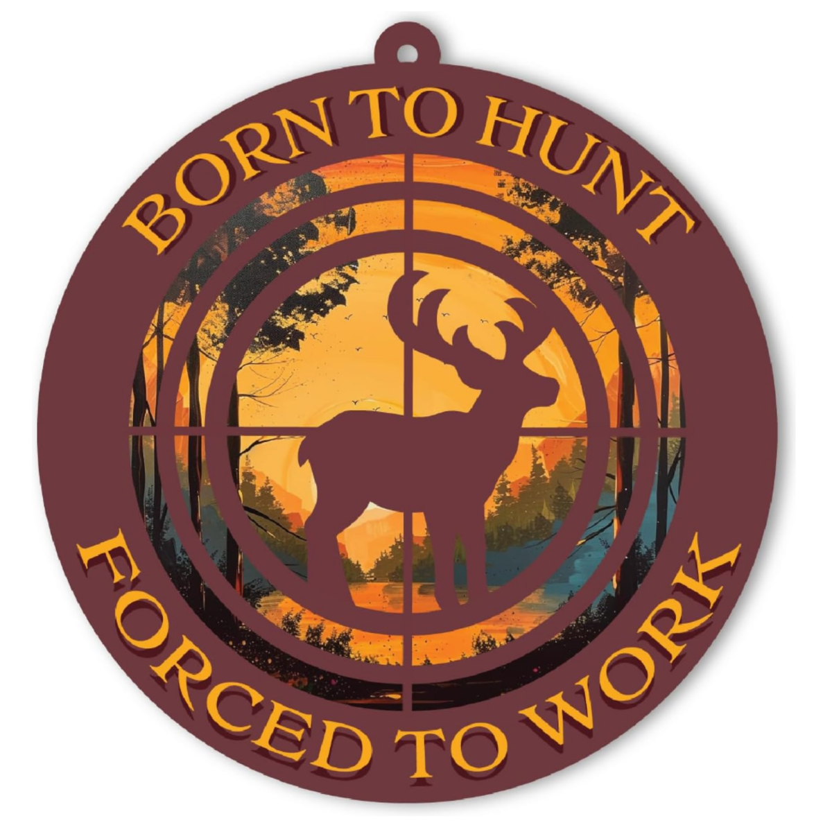Hunting Christmas Ornament, Deer Hunting Xmas Tree Decor, for Hunters, Hunting Enthusiasts, Hunting Lovers, Him Men Her Women, Hunter Keepsake