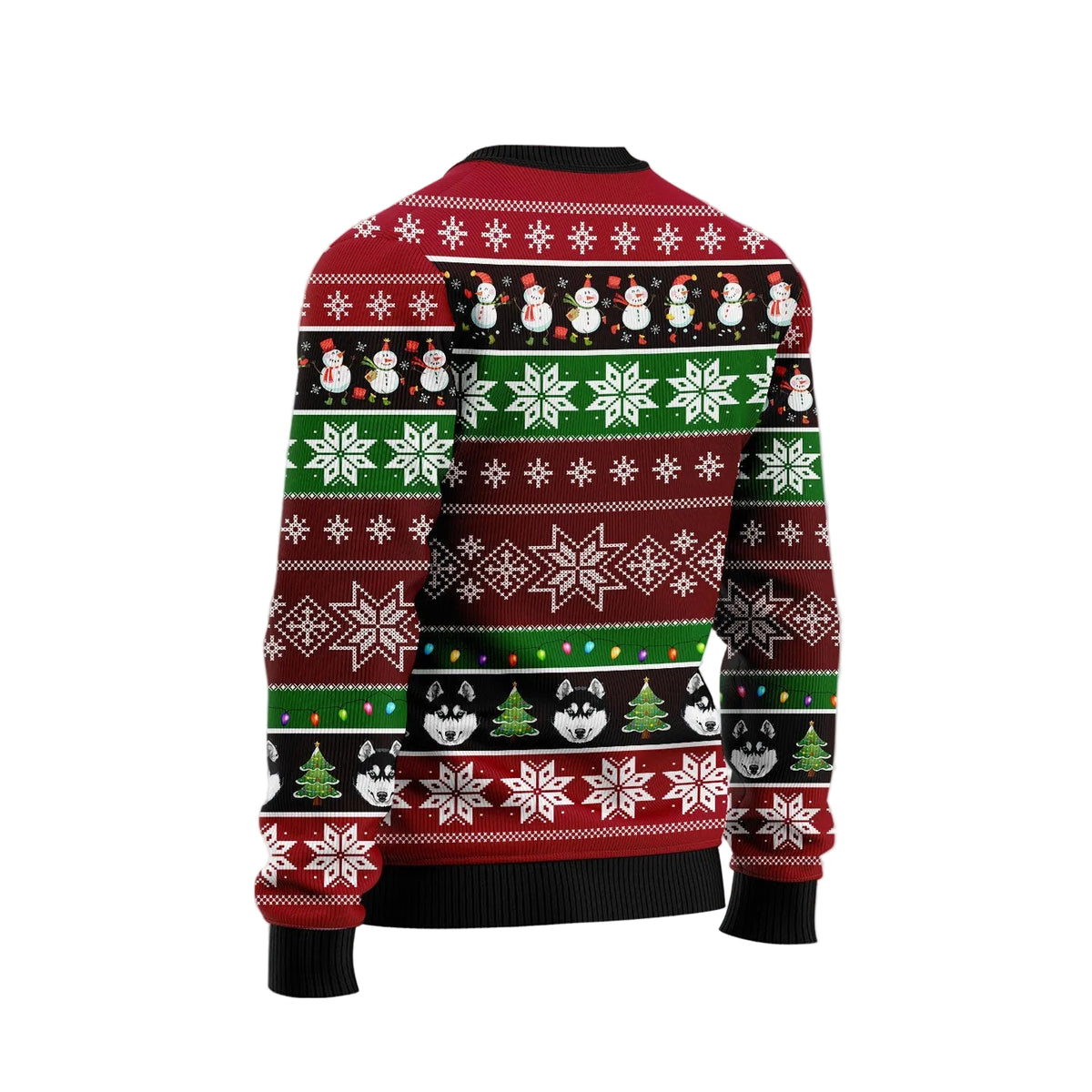 Siberian Husky Group Beauty Ugly Christmas Sweater, Holiday Party Pullover for Men and Women, Gift for Husky Owners
