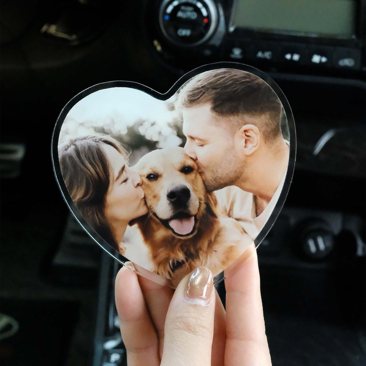 Custom Photo Shape Car Visor Clip