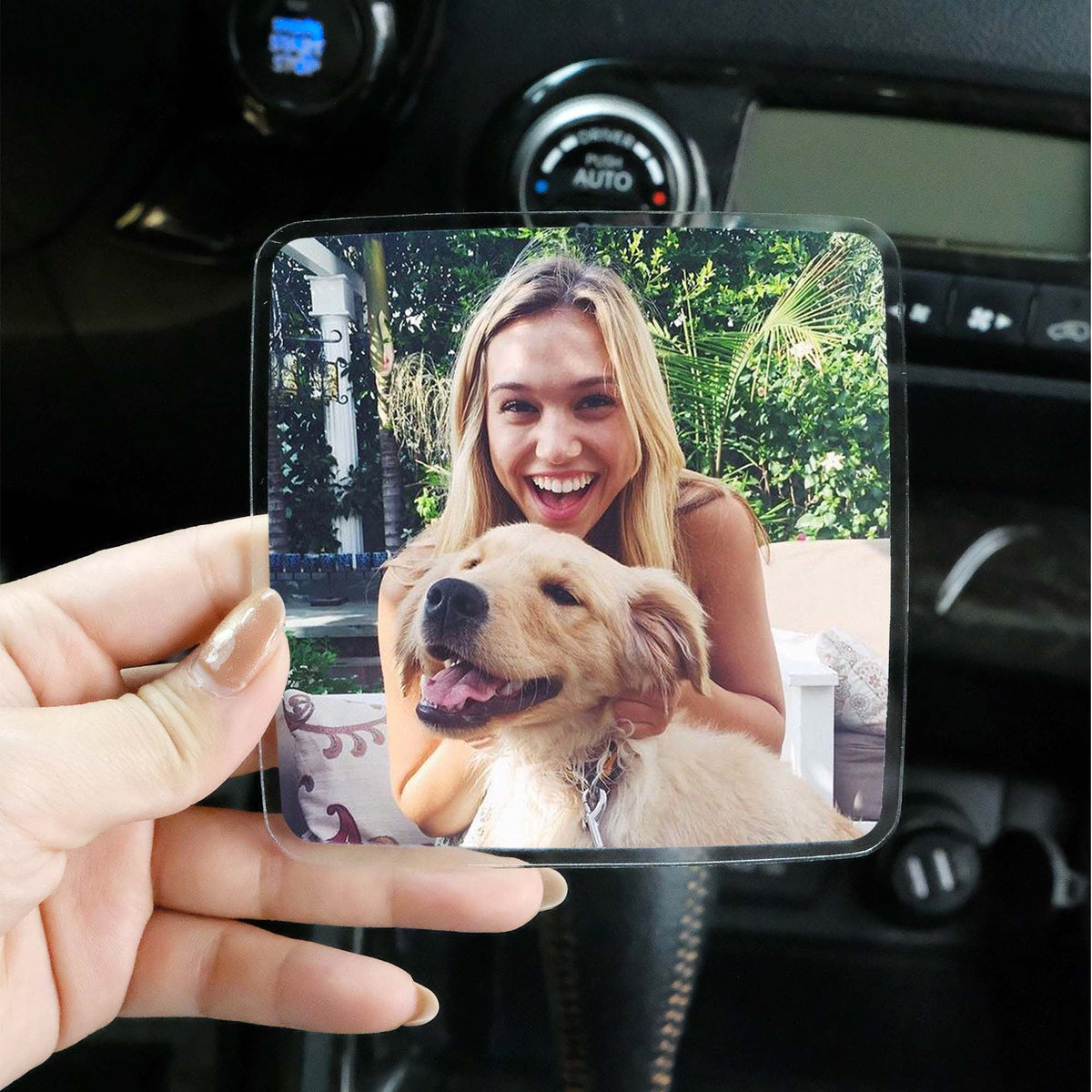 Custom Photo Shape Car Visor Clip