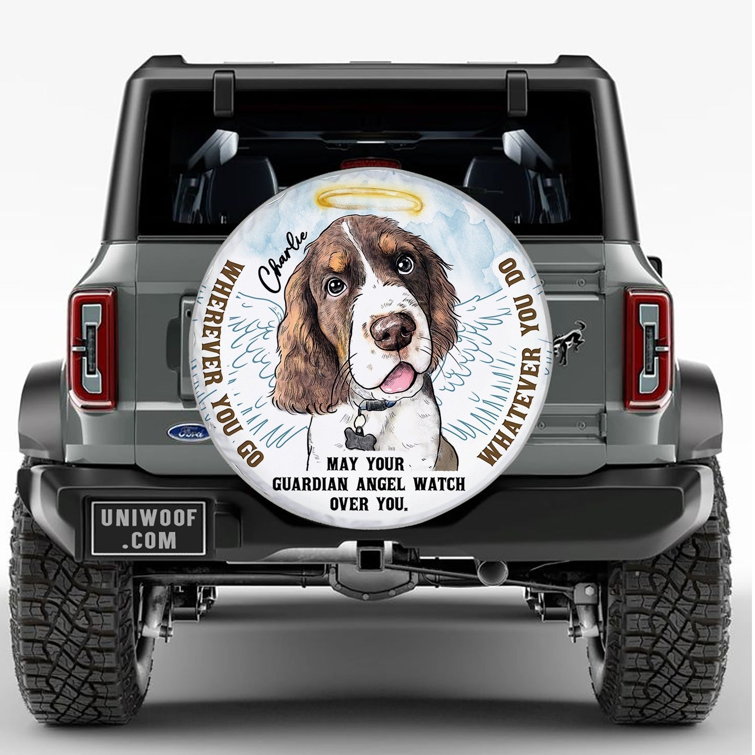 Pet Portrait Memorial Spare Tire Cover
