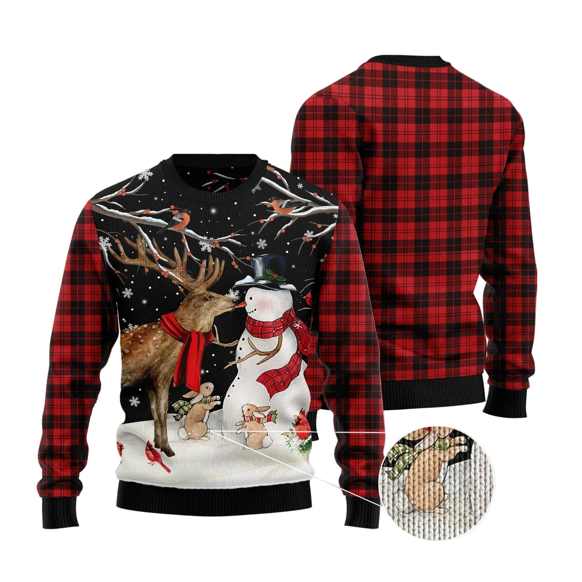 Snowman Christmas Ugly Christmas Sweater, Unisex Holiday Party Outfit, Funny Gift for Snowman and Winter Lovers