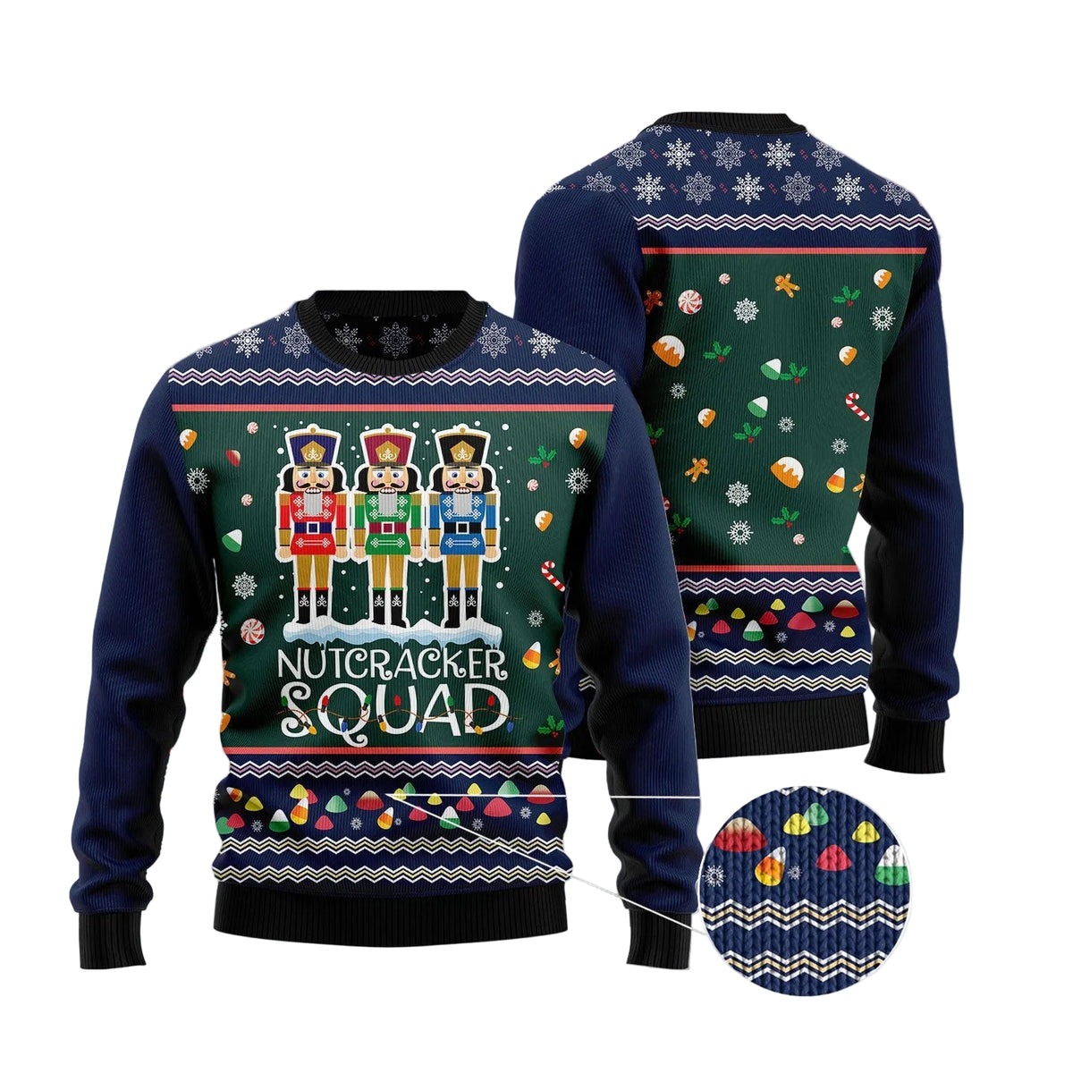 Nutcracker Squad Ugly Christmas Sweater, Holiday Party Pullover for Men and Women, Gift for Nutcracker Fans