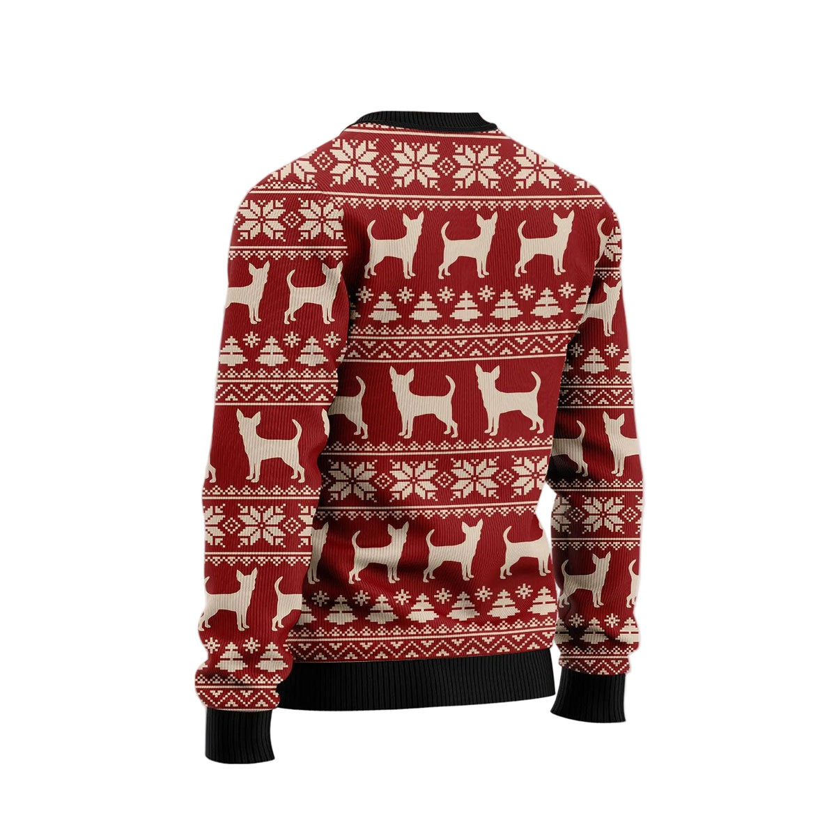 Chihuahua Attitude Ugly Christmas Sweater, Sassy Chihuahua Dog Holiday Print, Seasonal Gift for Chihuahua Owners