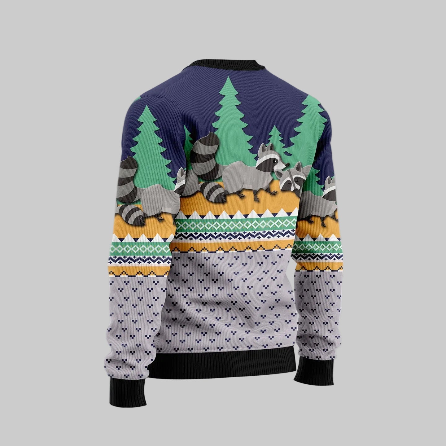 Raccoon Christmas Ugly Christmas Sweater for Men and Women, Funny Holiday Party Outfit, Festive Christmas Gift