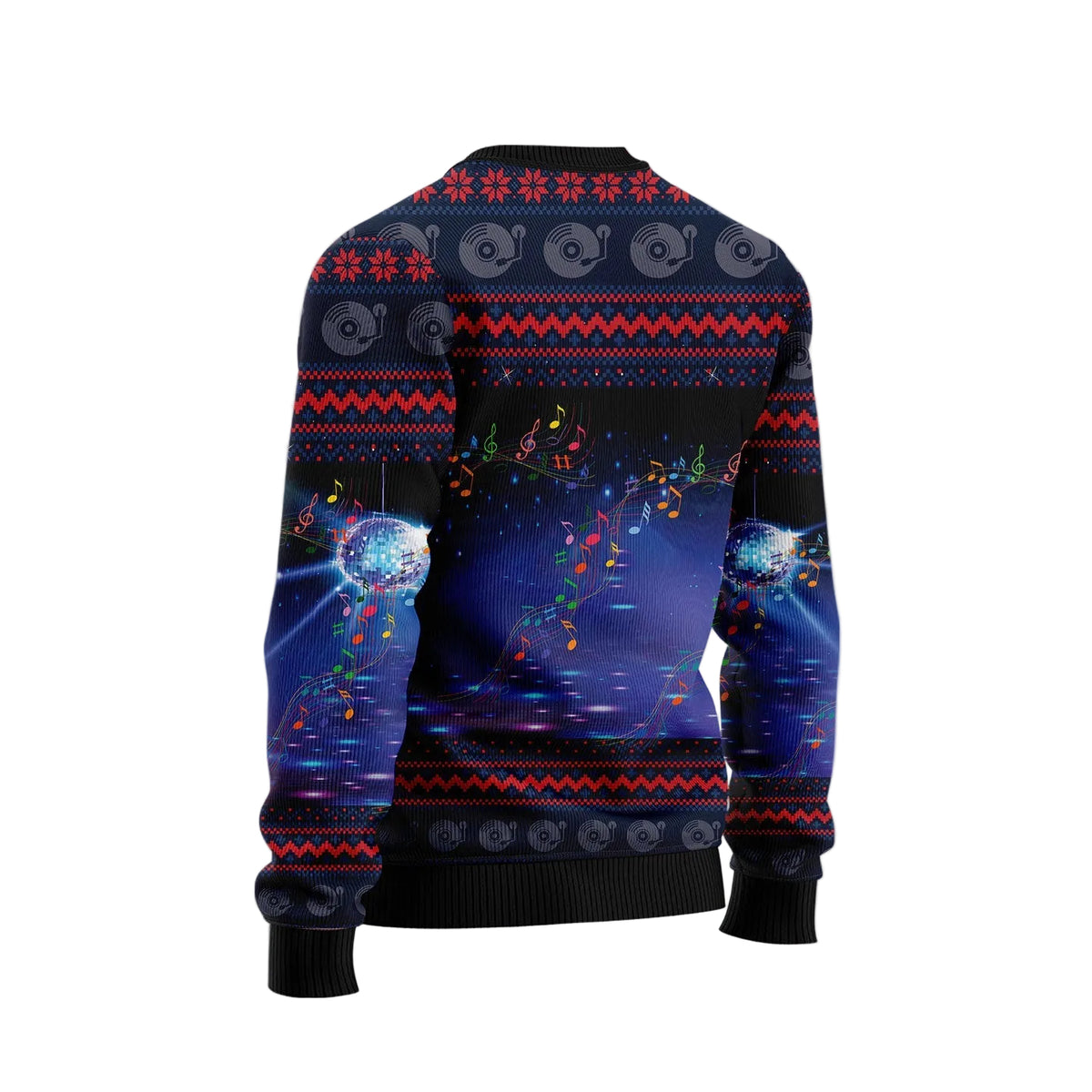 Santa Claus Dance Night Party Ugly Christmas Sweater, Funny Holiday Pullover for Men and Women, Festive Winter Outfit
