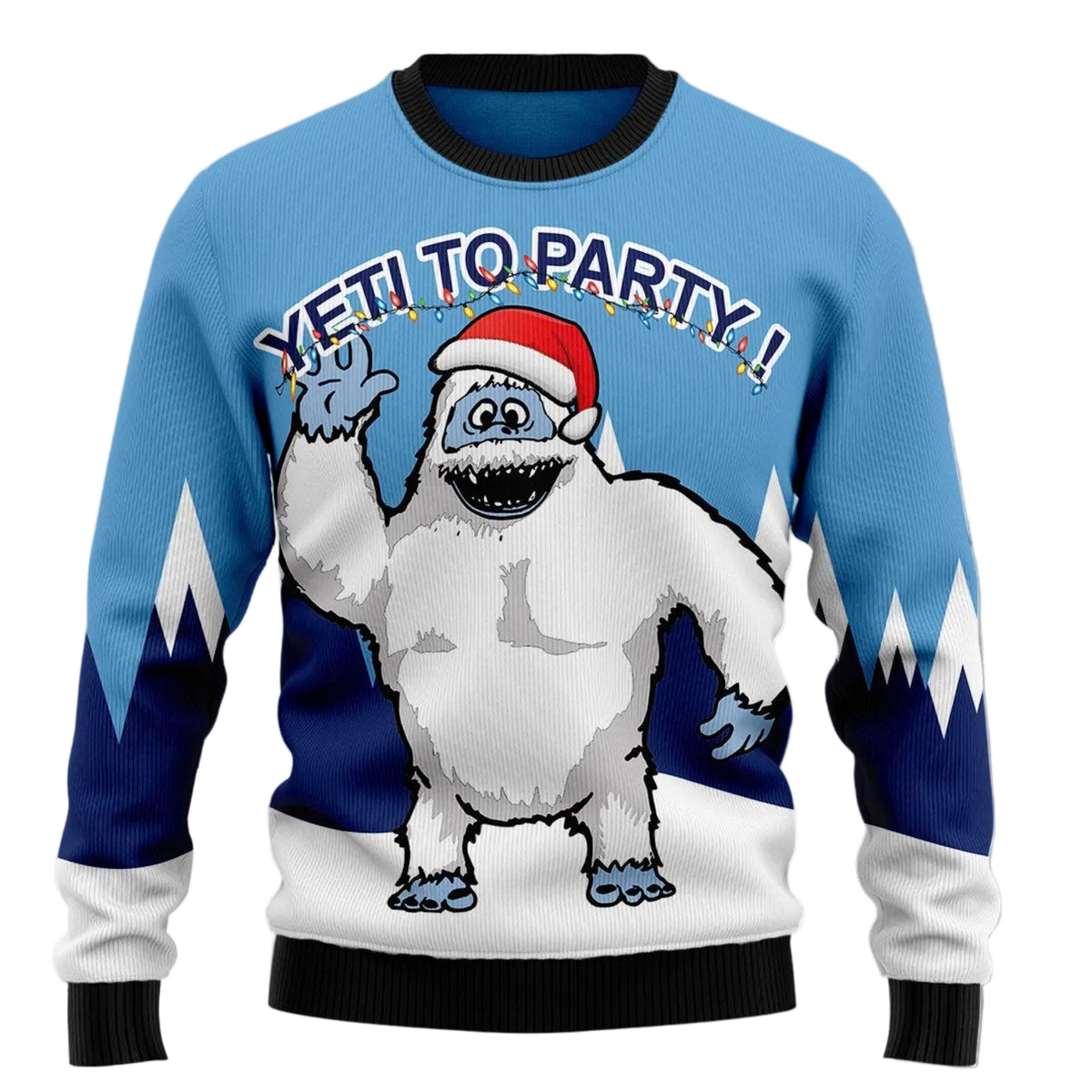 Bigfoot Party Ugly Christmas Sweater for Men and Women, Funny Holiday Party Outfit, Festive Christmas Gift