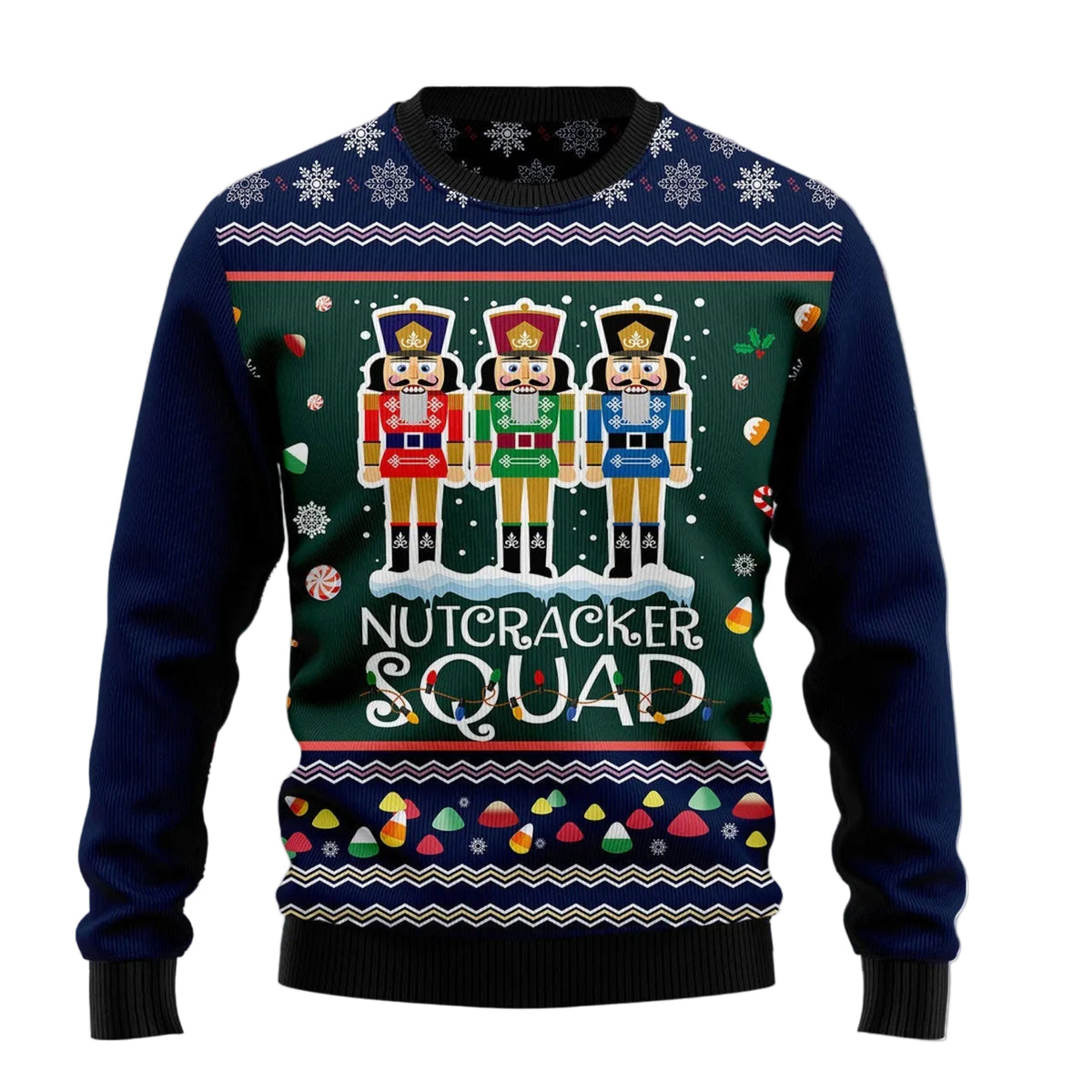 Nutcracker Squad Ugly Christmas Sweater, Holiday Party Pullover for Men and Women, Gift for Nutcracker Fans