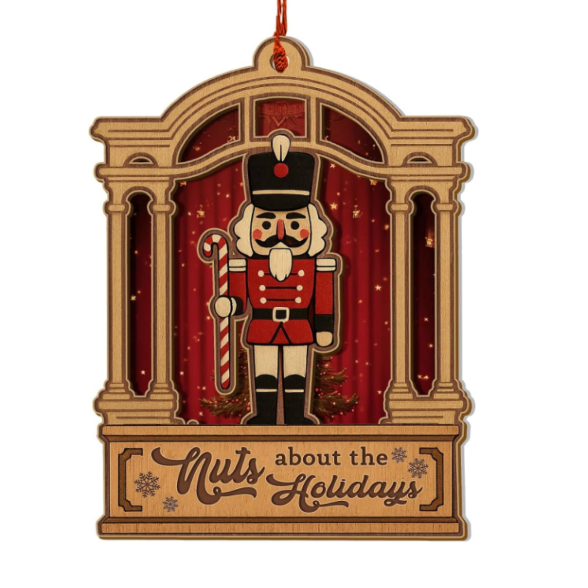 Nutcracker Ornaments for Christmas Tree, Nutcracker Ornament Wood Acrylic, Christmas Ornaments 2025 for Christmas Tree Decorations, Nutcracker Gifts for Boy Girl, Traditional