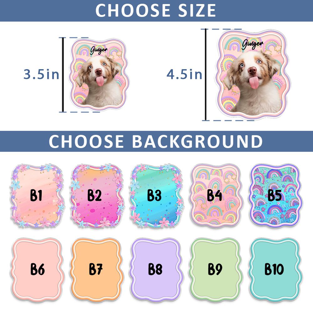 Pet Photo Boho Style Car Visor Clip