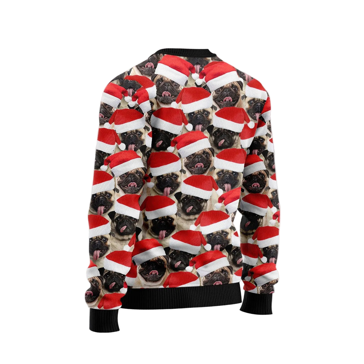 Pug Group Awesome Ugly Christmas Sweater, Pug Dog Group Print for Men and Women, Festive Christmas Party Outfit
