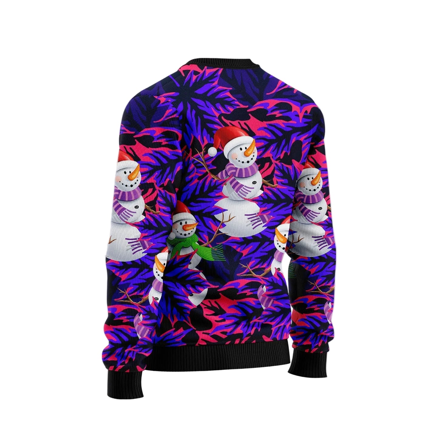 Snowman Leaves Ugly Christmas Sweater, Festive Winter Holiday Party Outfit for Men and Women, Snowman Lover Gift