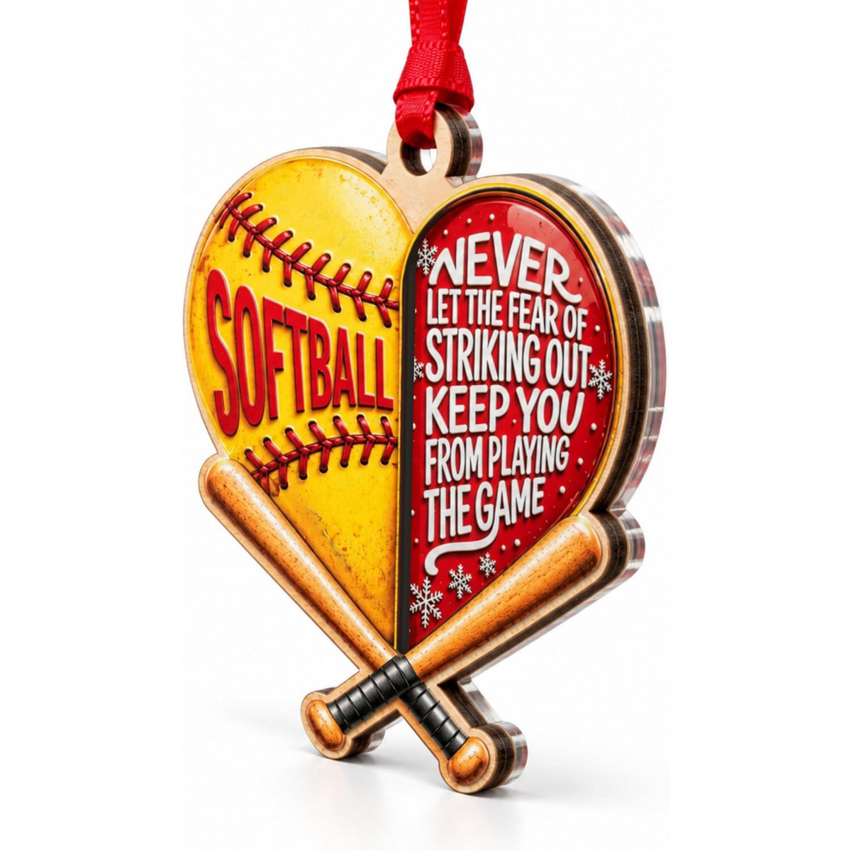 Softball Christmas Ornament 2026, Softball Ornaments for Christmas Tree 2026, Softball Player Coach Gifts