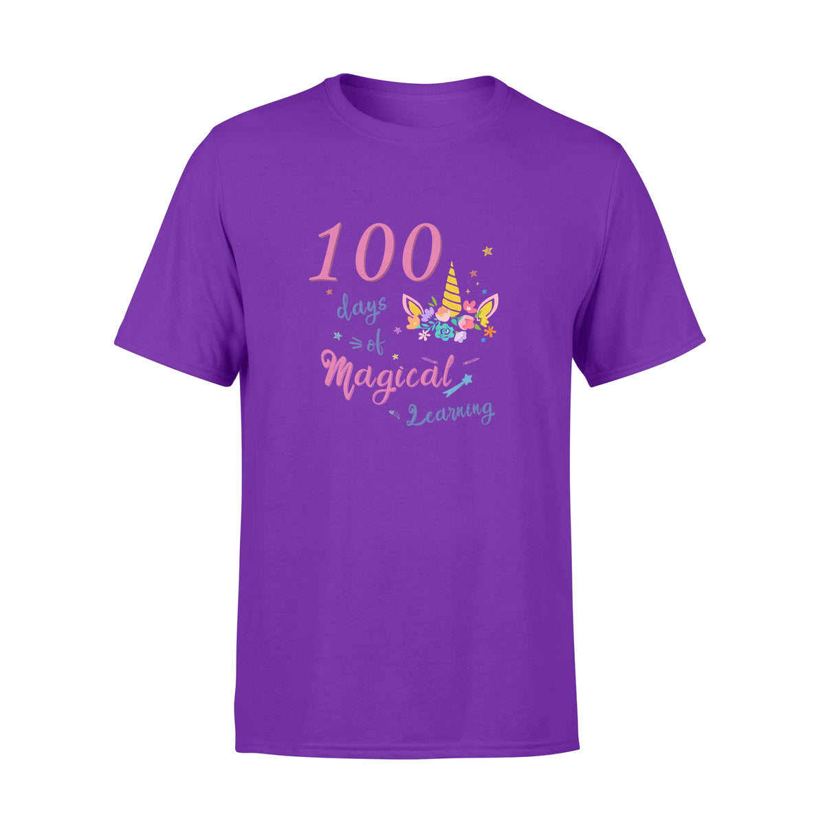 [Man Woman] Happy 100 days of school premium t-shirt ideas for kid kindergarten students - 100 days of magical learning