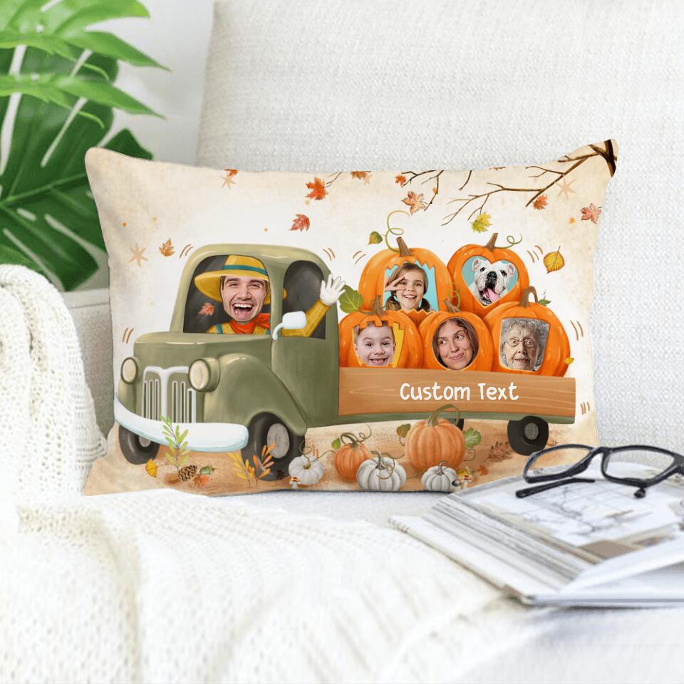 Personalized gifts for the whole family Halloween Pillow - Custom Photo