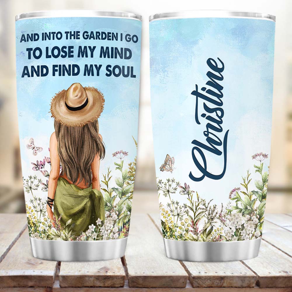 Personalized Fat Tumbler - Gardener gifts