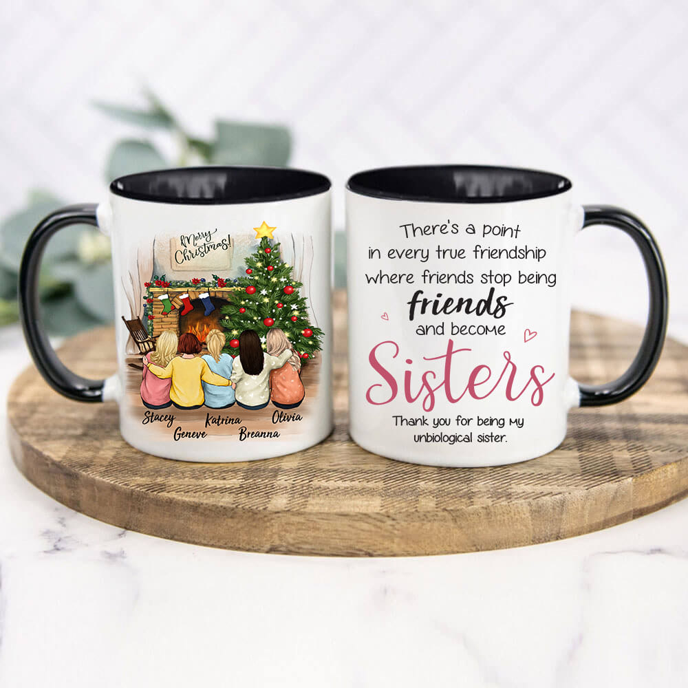 Personalized best friend Christmas gift ideas Accent mug - 2272