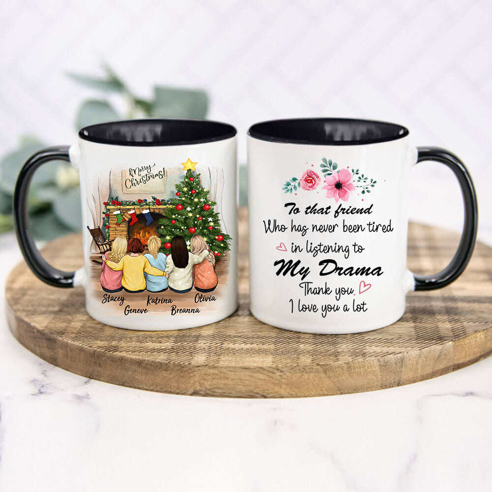 Personalized best friend Christmas gift ideas Accent mug - 2272