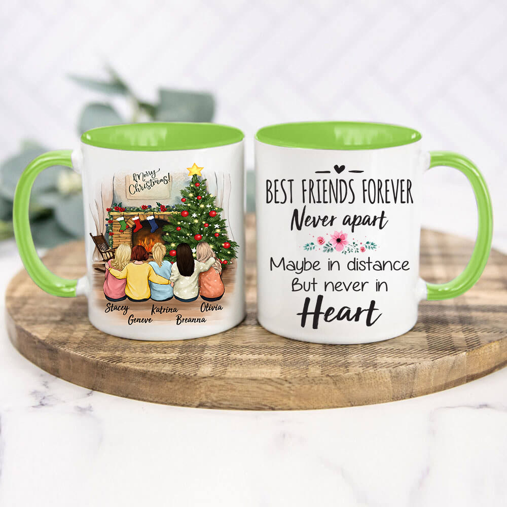 Personalized best friend Christmas gift ideas Accent mug - 2272