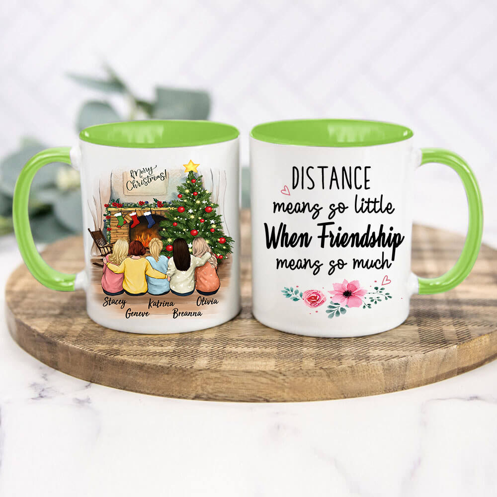 Personalized best friend Christmas gift ideas Accent mug - 2272